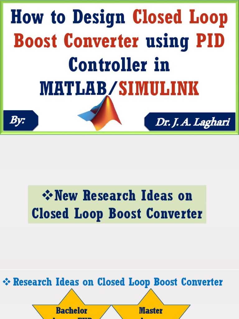 How To Design Closed Loop Boost Converter Using PID Controller in ...