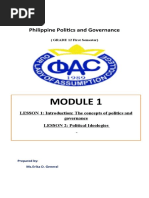 Philippine Politics and Governance Quarter 1 | PDF | Power (Social And ...