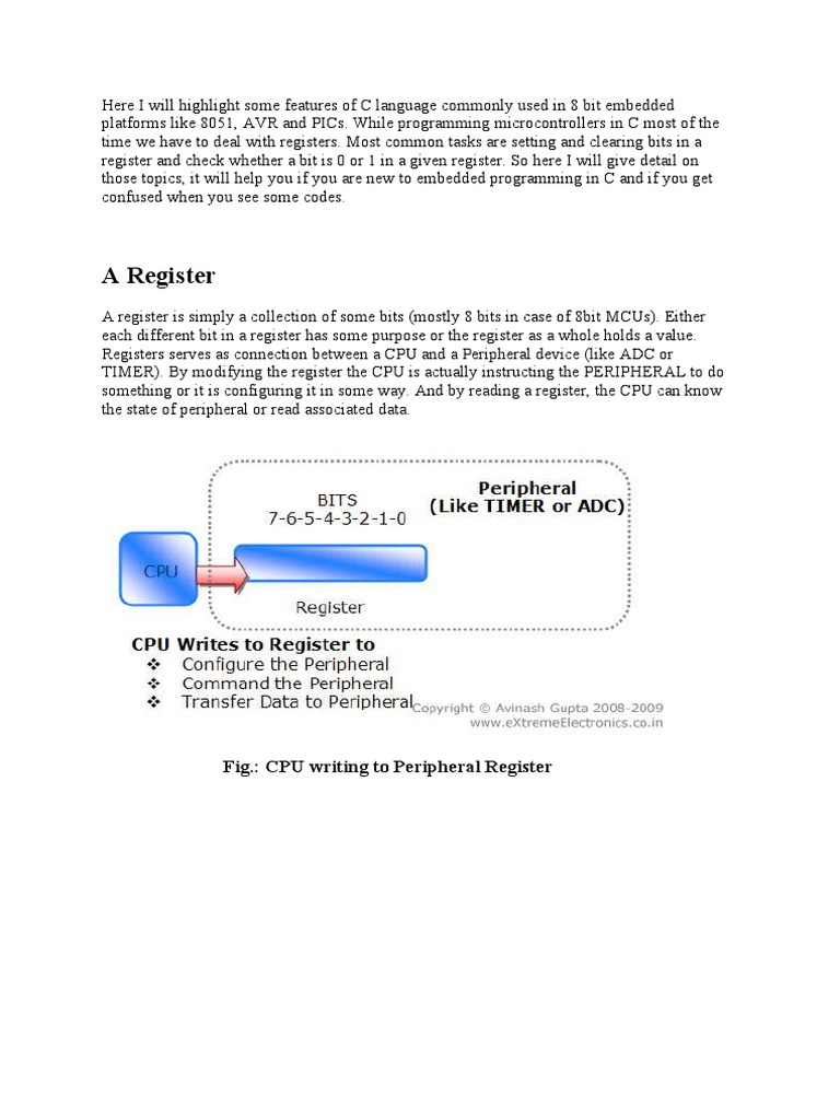 Basic C AVR | PDF | Data Transmission | Bit