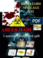 Biohazard Spillage KIT Prepared by