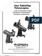 Orion Tabletop Telescopes: Instruction Manual