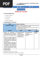 1° Grado - Actividad Del Dia 01 de Setiembre