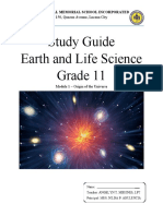 Study Guide Earth and Life Science Grade 11: Uccp Magill Memorial School Incorporated