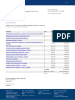 Invoice No 4726: Product Qty Price Total