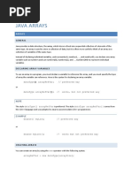 Java Array PDF