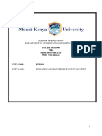 School of Education Department of Curriculum and Instruction P.O. Box 342-01000 Thika Email: Info@mku - Ac.ke Web: WWW - Mku.ac