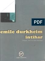 Emile Durkheim - İntihar - Cem