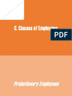 C. Classes of Employees