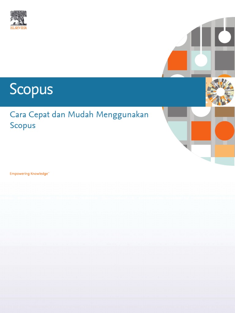 Scopus Cara Cepat Dan Mudah Menggunakan Scopus Pdf