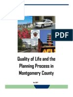 Quality of Life and The Planning Process in Montgomery County