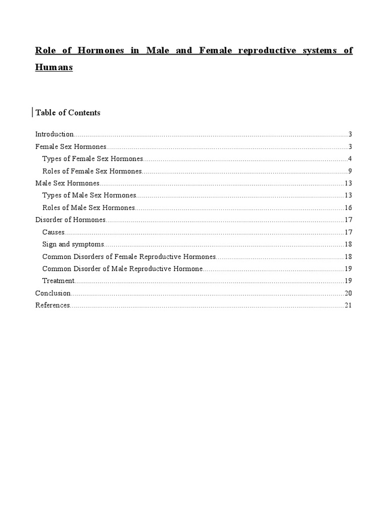 Hormones in Male and Female Reproduction | PDF | Luteinizing Hormone ...