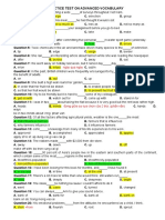 ADVANCED VOCABULARY PRACTICE