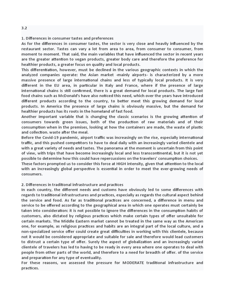 Global Consumer Trends in Food Services | PDF | Foods | European Union