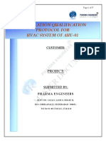 7.2 Installation Qualification Protocol For Air Handling Unit