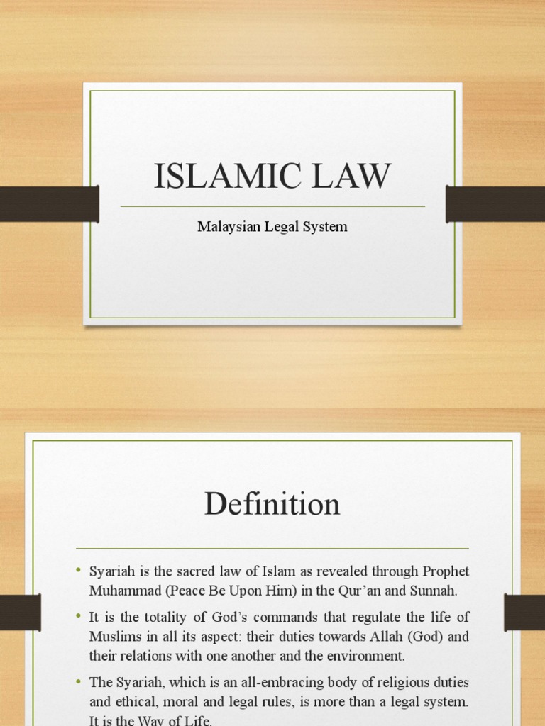 Islamic Law Part 1 | PDF | Government | Justice