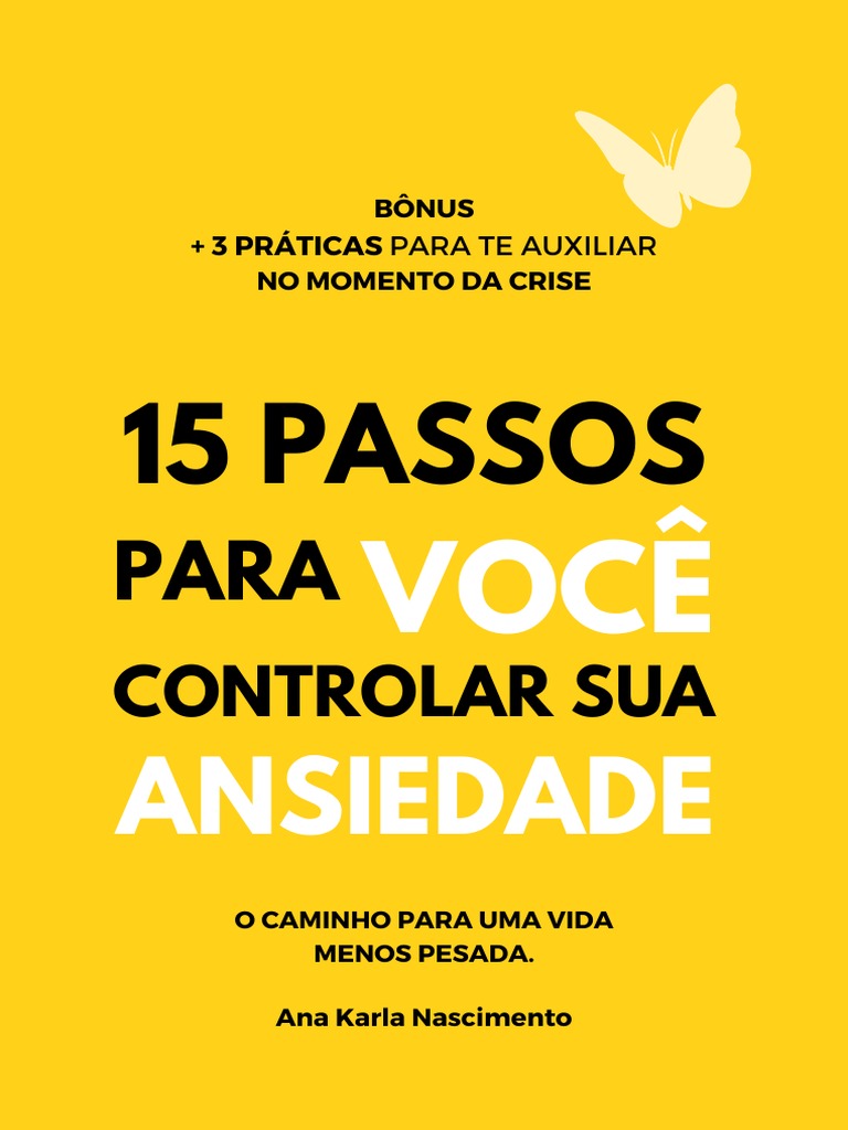 15 Passos para Controlar a Ansiedade | PDF | Ansiedade | Triptofano