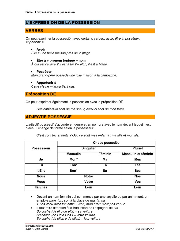 D MON POSSESSION D UN intelligence overview