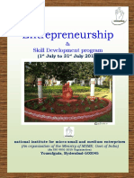 Entrepreneurship: & Skill Development Program