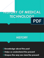 Lesson 1 Part 1 History of Medical Technology in US