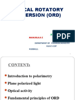 Optical Rotatory Dispersion