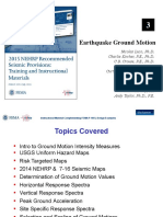 CH 3 - Earthquake Ground Motion - Summary