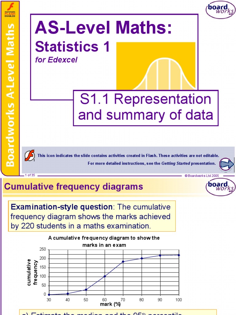 AS-Level Maths:: Statistics 1 | PDF | Percentile | Statistics