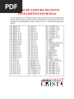 Plano de Leitura Do Novo Testamento em 90 Dias