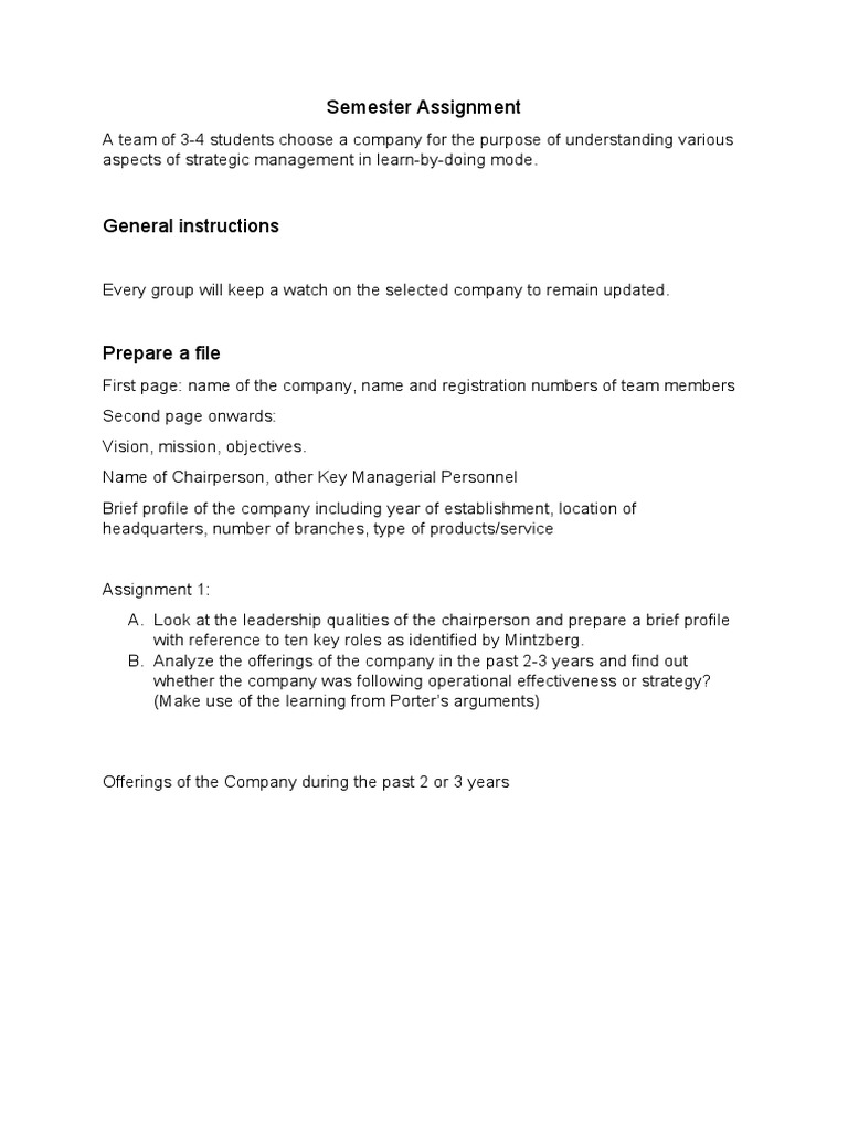 Assignment | PDF