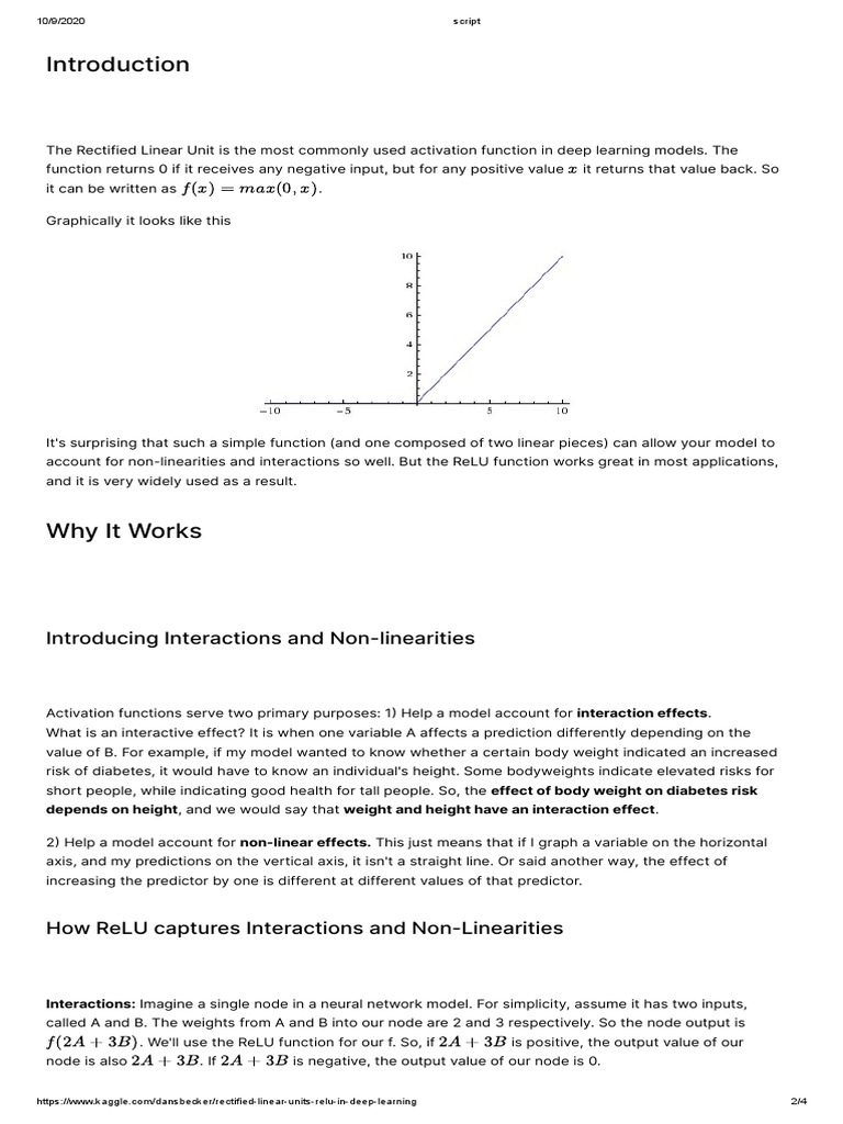 Rectified Linear Units (ReLU) in Deep Learning Kaggle PDF Deep Learning Dependent And