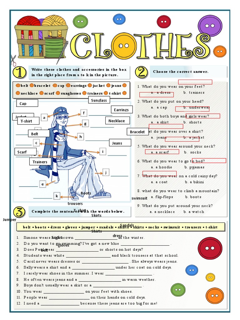 Clothing and Accessories Quiz | PDF | Clothing | Softlines (Retail)