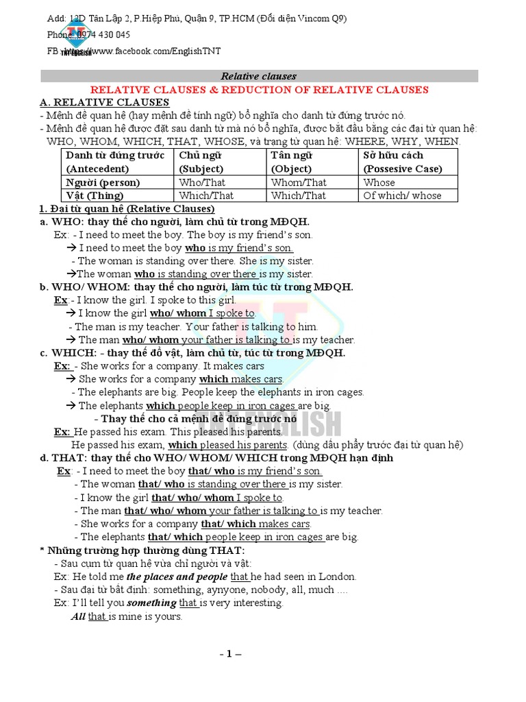 Understanding Relative Clauses | PDF | Syntax | Linguistics