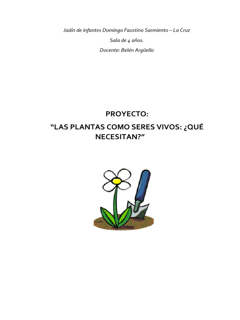 Proyecto Las Plantas | PDF | Plantas
