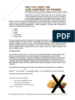 Factsheet 8 Salicylates in Foods