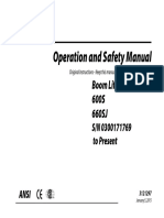 Operation and Safety Manual: Boom Lift Models 600S 660SJ