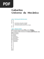 Gabarito Mecânica