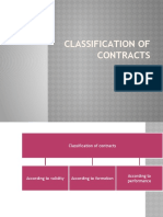 Classification of Contracts