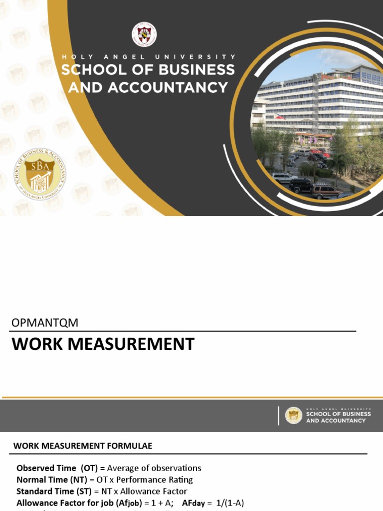 Work Measurement and Standard Time Calculations | PDF