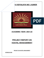 Hostel Management Project Report