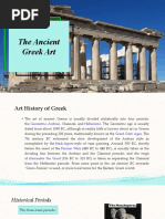 The Ancient Greek Art: Title Layout