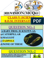 Revision (MCQS) : Class-V (Science) B.D.M. International