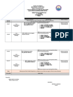 Day and Time Learning Areas Learning Competency Learning Tasks Mode of Delivery