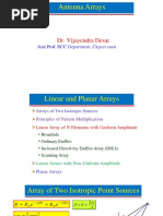 Antenna Arrays: Dr. Vijayendra Desai