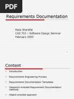 Requirements Documentation: Reza Sherafat CAS 703 - Software Design Seminar February 2005