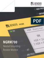 NGRM700: Neutral Grounding Resistor Monitor