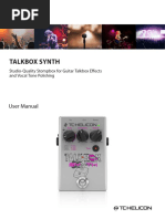 Talkbox Synth User Manual