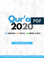 Qur'an: Surahs. Days. Mins A Day