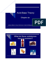 Acid-Base Theory: What Do These Substances Have in Common?