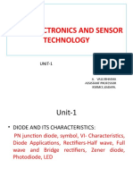 Basic Electronics and Sensor Technology: UNIT-1