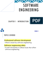 Software Engineering: Chapter 1 - Introduction