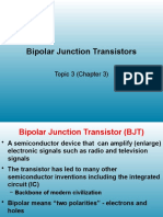 Bipolar Junction Transistors: Topic 3 (Chapter 3)